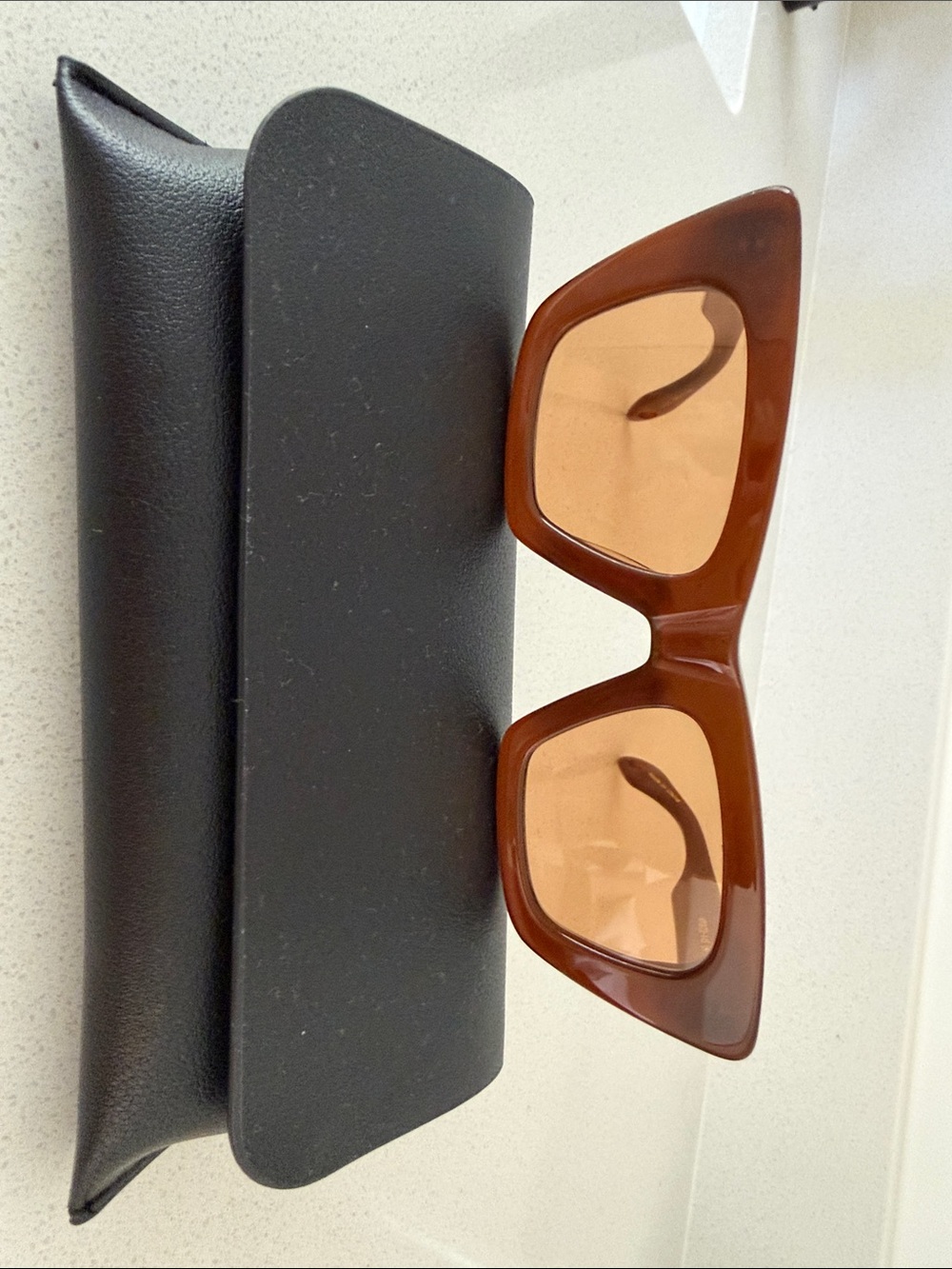 Retro Cat-Eye Brown Sunglasses